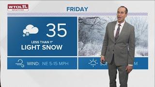 Light snow into Friday; much colder weekend ahead | WTOL 11 Weather