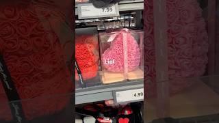 Valentines shopping lidl cheap #roseday #valentinesideas #valetinesdaygift #teddyday #candle #lidl