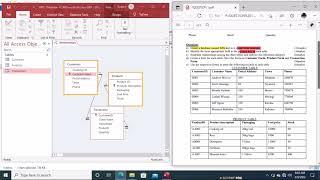 Ms Access Database Development Process Tutorial PT 21 -- Tables, queries, reports and Relationships