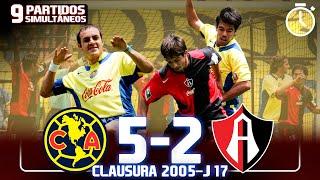 AMÉRICA vs ATLAS - Clausura 2005 - Jornada 17 SIMULTÁNEA - TODOS los goles