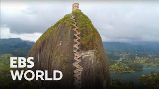 (ENG SUB) 660 Steps to the Peak? "The Rock of Guatapé," the Main Attraction of Colombia