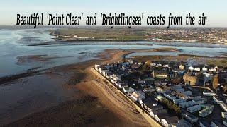 The beautiful Point Clear and Brightlingsea coasts from the air- Essex U.K.