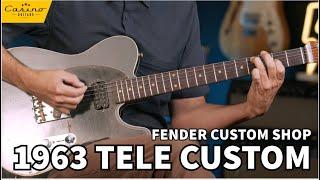 Fender Custom Shop 1963 Telecaster Custom HS Relic in Aged Charcoal Frost Metallic