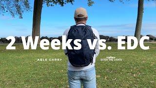 Two Week Travel vs. Everyday Carry | Minimalist Pack With Me | Able Carry Max EDC