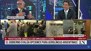 Imperdible: piloto experto dijo la posta sobre lo que pasará exactamente con Aerolíneas