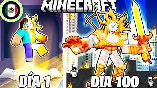 ¡Sobreviví 100 DÍAS como un TITÁN SOL en Minecraft HARDCORE!