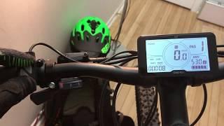 2019 500W/48V NCM Moscow Plus 29er: Speed tuning display.