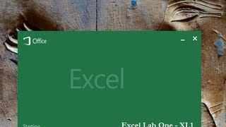 Microsoft Excel Lab One