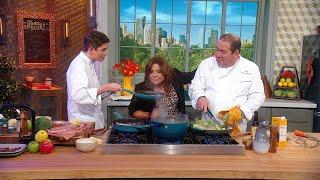 Watch Chef Emeril Lagasse + His Son EJ Compete In a 5-Ingredient Cooking Challenge