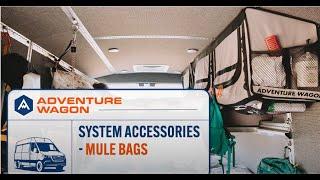 Adventure Wagon Mule Bags - Overhead Soft Storage for Adventure Vans