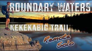 Kekekabic Trail Remote Solo