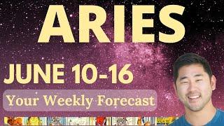 Aries - I HOPE YOU’RE SITTING DOWN FOR THIS - UNBELIEVABLE CHANGE!  JUNE 10-16 Tarot Horoscope ️