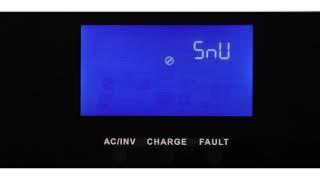 SRNE hybrid solar inverter : the settings