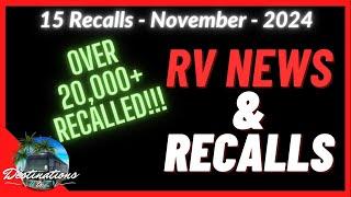 BREAKING NEWS : AIR CONDITIONER FIRES - RV News and Recalls - November 2024