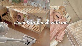 clean & organize my room with me  | aesthetic and satisfying 