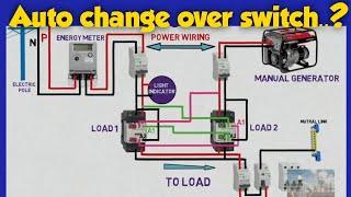 How to make auto change-over switch | Automatic changeover switch for generator