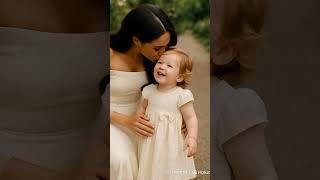 Lilibet Real Face Reveal with Mother Meghan #lilibet #meghanmarkle #shorts #facereveal #royal #mom