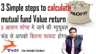 how to calculate mutual fund returns in hindi / urdu