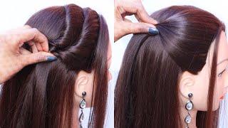 Very Easy Hairstyle - Quick hairstyle |Simple Open Hairstyle | Hairstyle for girls | hairstyle