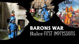 Barons War Rules -First Impressions