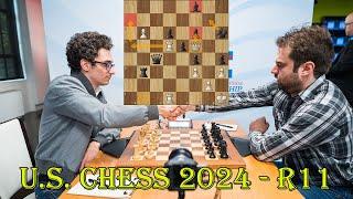 BIG VICRORY!! Fabiano Caruana vs Sam Shankland || U.S. Chess Championships 2024 - R11