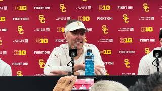 USC head coach Lincoln Riley | Trojans lose to Notre Dame 49-35