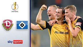 Dynamo Dresden - Hamburger SV | Highlights - DFB-Pokal 2020/21 | 1. Runde