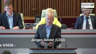 05.07.2016, Jürgen Seidel, CDU-Fraktion, Landtag M-V, Abschiedsworte im Plenum