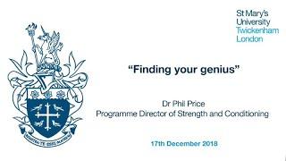 Finding Your Genius | Ideas Exchange at St Mary's University