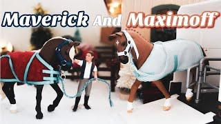 Phoenix Stables SO3 EO4 - Maverick and Maximoff - Schleich Horse Original Series| Phoenix Stables