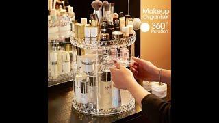 Organiseur de maquillage rotatif à 360°,Étagère à cosmétiques pratique