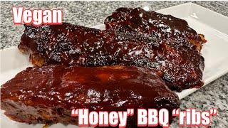 VEGAN "HONEY" BBQ "RIBS" | Plant based