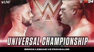 WWE2K24 | Brock Lesnar vs Finn Balor for the WWE Undisputed Universal Championship | Extreme Rules