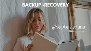 SAP HANA 2.0 - Backup & Recovery