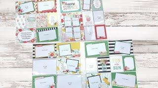 Scrapbook Tutorial | Carta Bella Summer Market | Pocket Pages