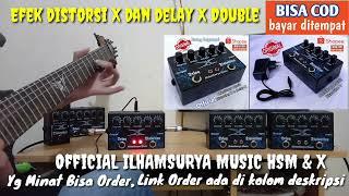 Efek gitar X distorsi delay double harga murah suara sedap