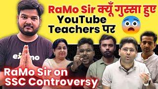 RaMo Sir React on SSC Controversy#ramosir#ssccgl