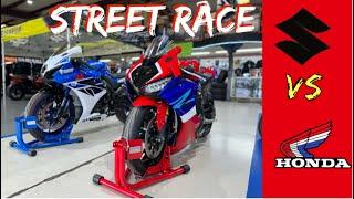 Chris Moore Gsxr 1000 vs Big Kountry CBR 1000rr in the streets of Mexico