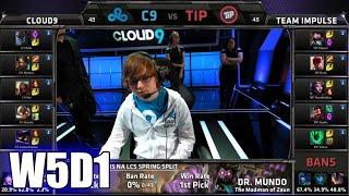 [INCOMPLETE] Cloud 9 vs Team Impulse | S5 NA LCS Spring 2015 Week 5 Day 1 | C9 vs TIP W5D1G3 60FPS