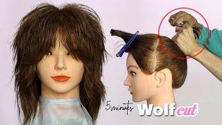 DIY| WOLF CUT tutorial |QUICK&EASY