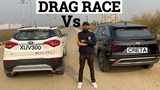 DRAG RACE - XUV300 Vs CRETA 2021|| Who Wins ??