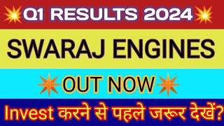 Swaraj Engines Q1 Results 2023  Swaraj Engines Share Latest News  Swaraj Engines Share