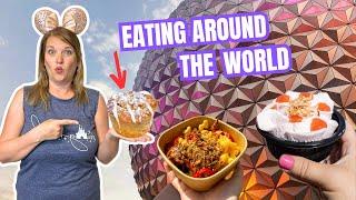 EATING AROUND THE WORLD!!! Epcot Food Tour!