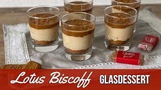 Lotus Biscoff Dessert im Glas / Glasdessert mit Lotusaufstrich/Lotus kremalı bardak tatlısı