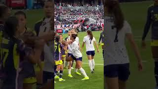 Things got chippy between USA and Colombia 