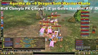 xDemonKick - Agartha'da +9 Dragon Setli Warrior İle BvB Clanıyla PK Atıyor! | Knight Online