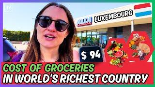 Cost of Living in Luxembourg  | Grocery Shopping at Aldi Luxembourg [4K]