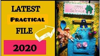 Home science practical file 2020 || latest decoration file | recipe file  || #homescience