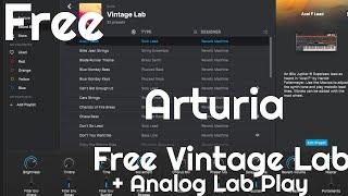 Free Vintage Lab + Analog Lab Play at Audio Plugin Deals (No Talking)