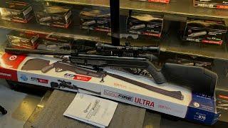 Crosman Airgun MagFire Ultra Multi-Shot Break Barrel Rifle unboxing and testing #airgun